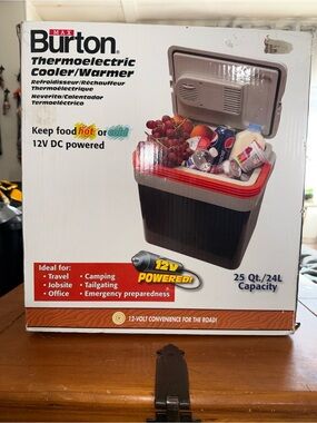 Burton Thermoelectric Cooler/Warmer - Black with Red Trim